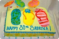Birthday Cake Sandals