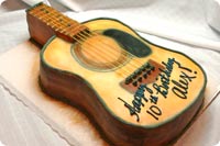 Guitar Birthday Cake