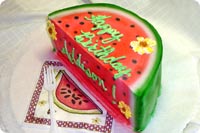 Watermelon Birthday Cake
