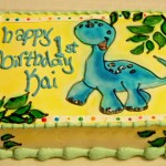1st birthday cake dinosaur