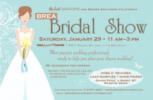 Brea Bridal Show postcard 2011