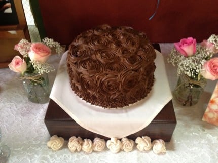 chocolate flower cake