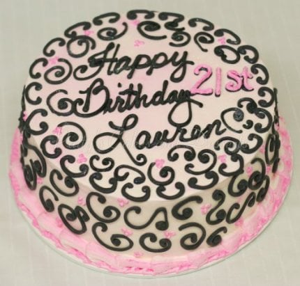 pink-black-21st-birthday-cake-round