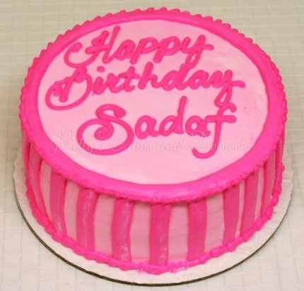 pink round cakes