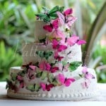 wedding-cake-3-tier-butterflies-colorful-round