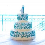 wedding cake damask