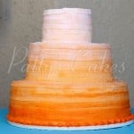 wedding-cake-ombre-orange-round