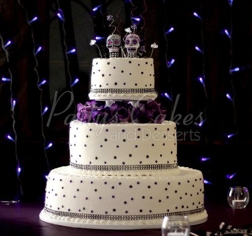 Blog posts or reviews containing the following tag; Purple wedding cakes for Patty