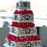 wedding-cake-white-black-red-flowers-4-tiers-square