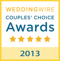Wedding Wire Brides Couple Choice Award Winner 2013