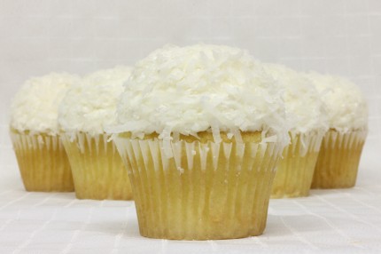 Gluten-Free White with Coconut Cupcake