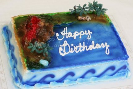 hawaiian birthday cake