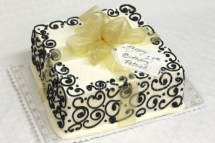 present-cake-black-yellow