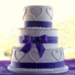 heart wedding cake