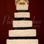 5 tier wedding cake