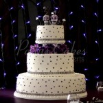 wedding-cake-purple-dots-day-of-dead-3-tier