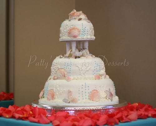 Beach Themed Wedding Cakes Archives Patty S Cakes And Desserts