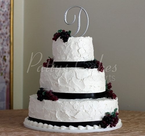 Black Ribbon Wedding Cakes Archives Patty S Cakes And Desserts