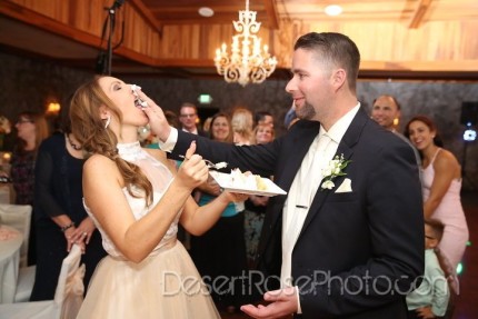 Wedding cake in the face