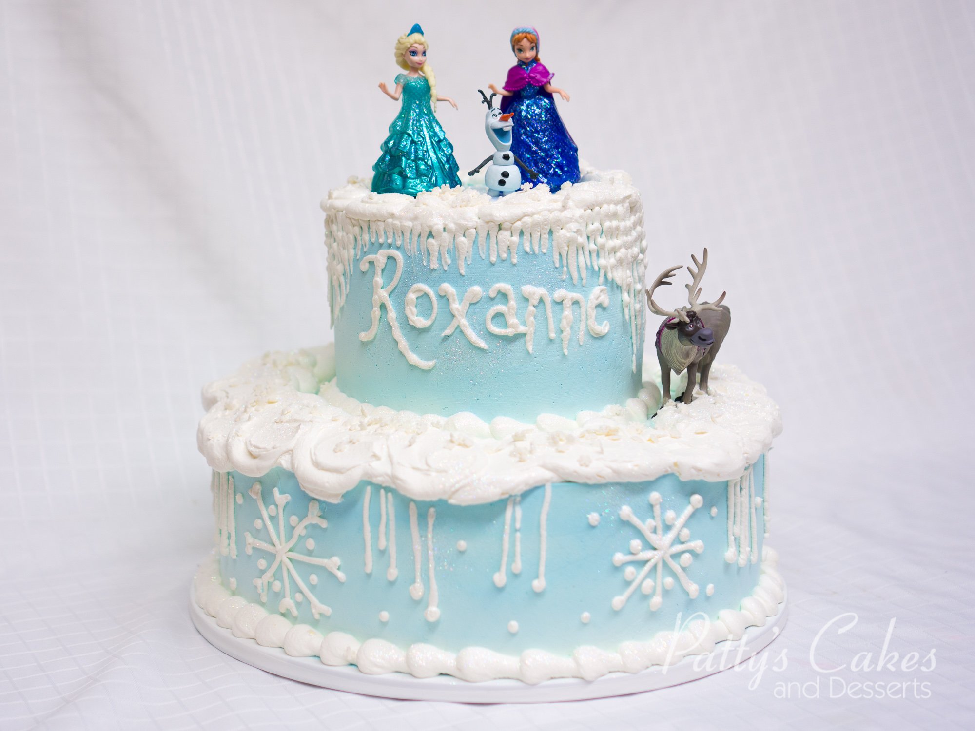 Photo of a Frozen birthday cake 2 tier - Patty's Cakes and Desserts