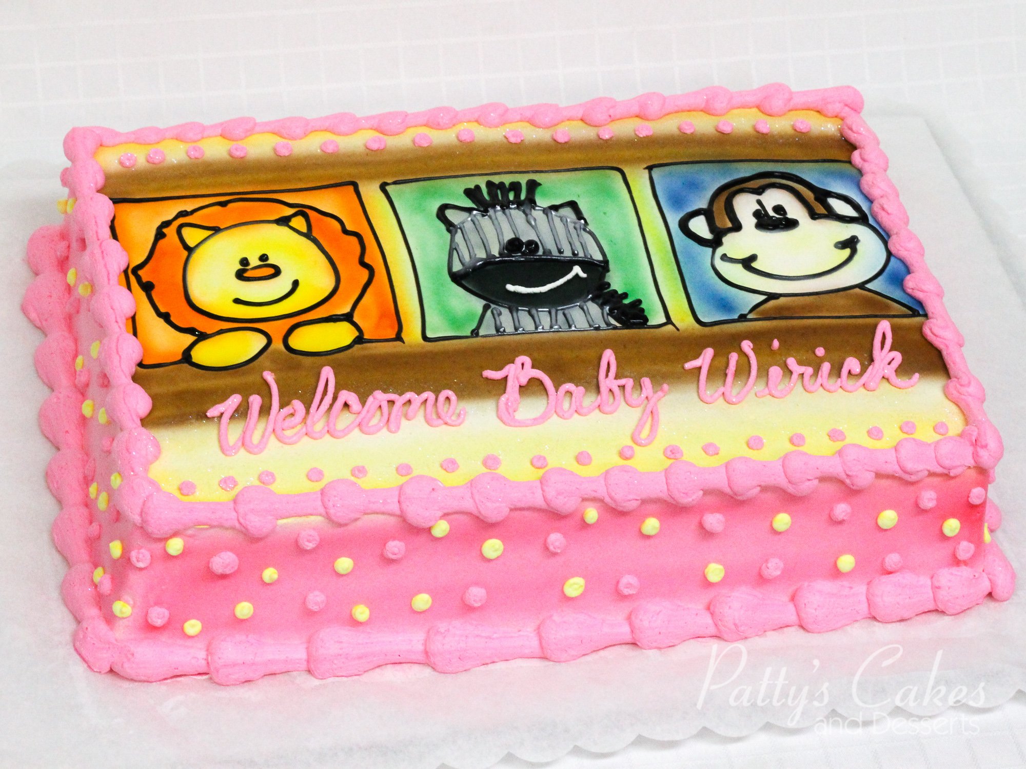 Photo of a animals baby shower cake - Patty's Cakes and Desserts