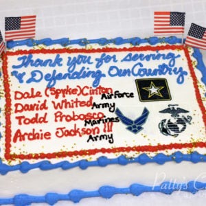 armed forces cake