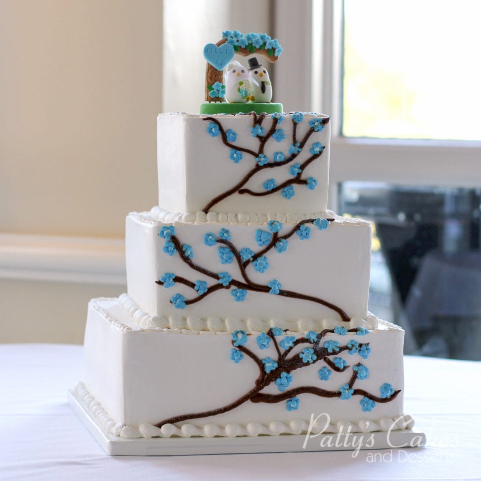 branches wedding cake