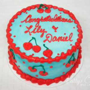 congratulations cherry cake
