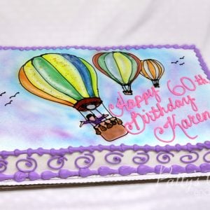 hot air balloon cake