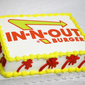 in n out burger cake