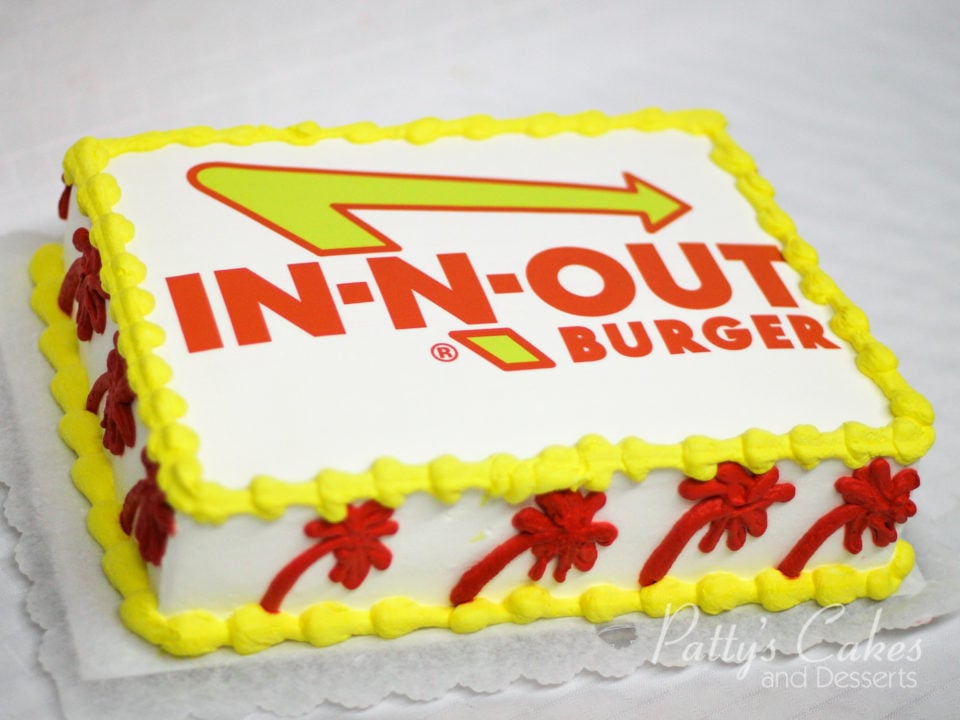 in n out burger cake