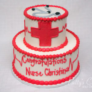 nurse graduation cake