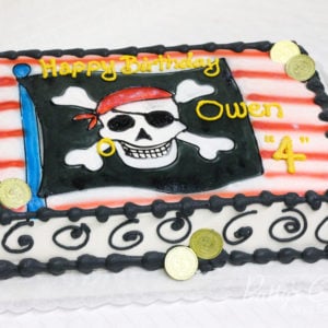 pirate cake skull n cross bones birthday cake