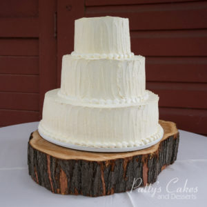 rustic barn wedding cake