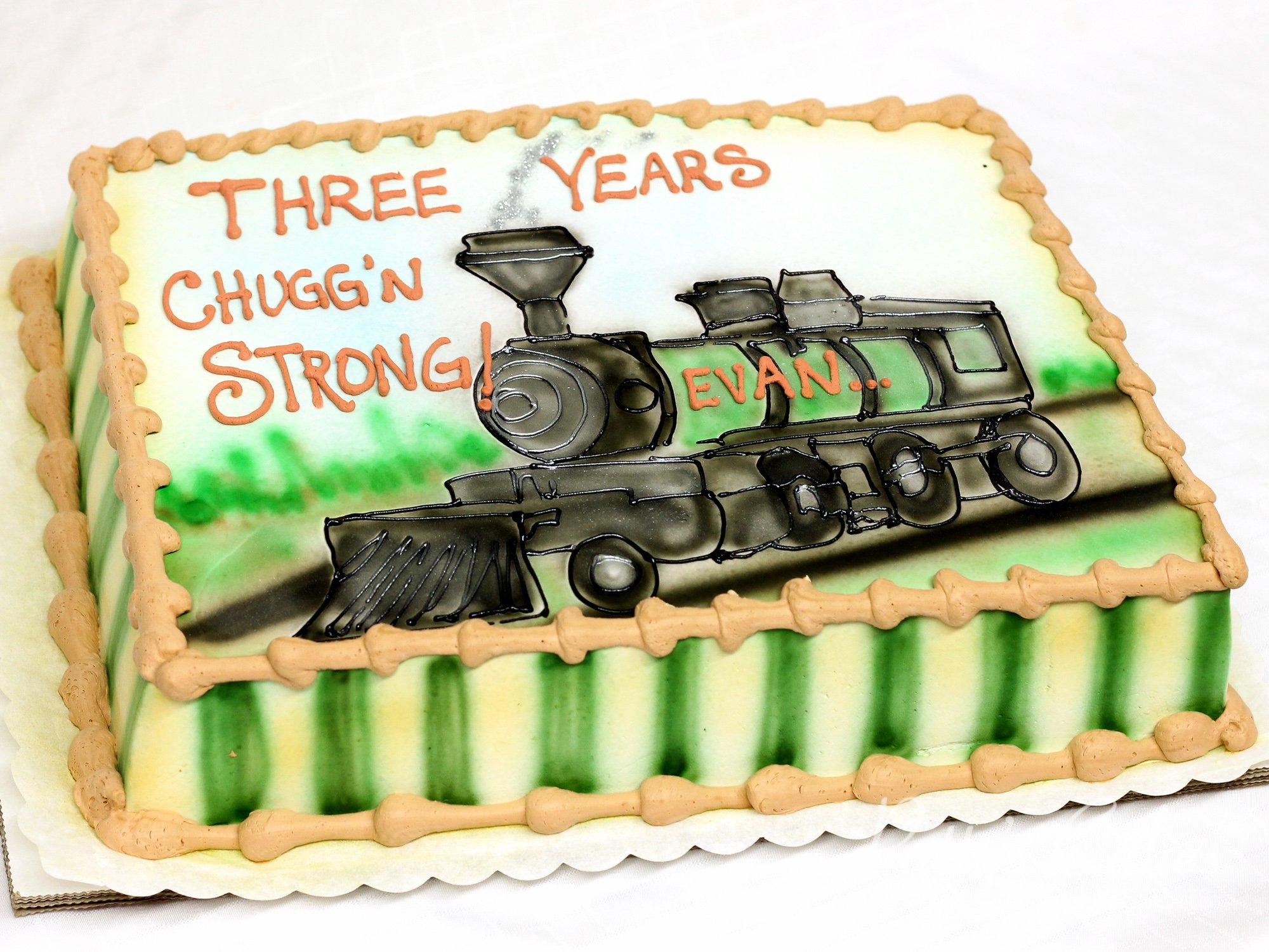 Photo of a train birthday cake Patty s Cakes and Desserts