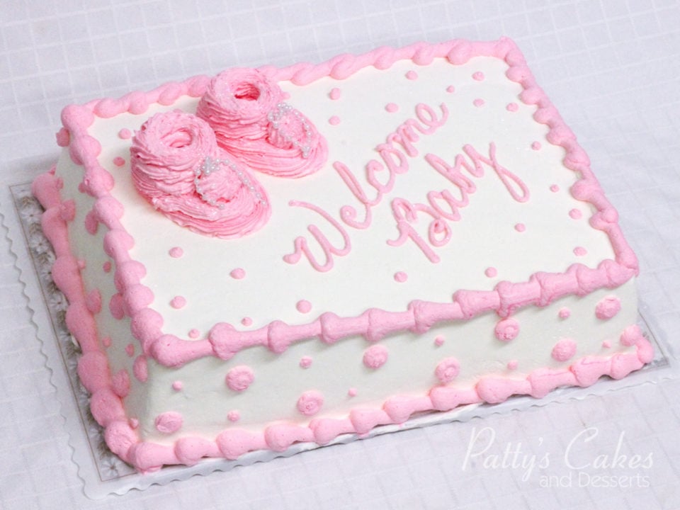 welcome baby shower cake