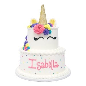unicorn 2 tier cake