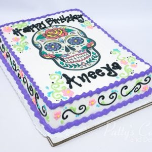 dia de los muertos birthday cake