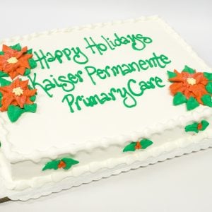 happy holidays cake