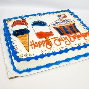 happy july birthdays cake