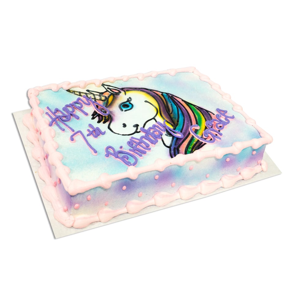 unicorn birthday sheet cake