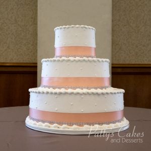 rhinestone wedding cake