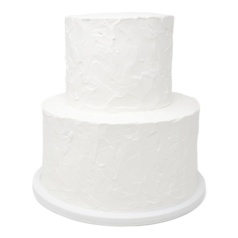 2 tier simple white cake scaled