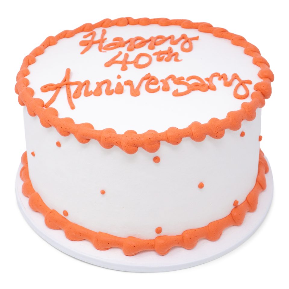 40th anniversary cake scaled