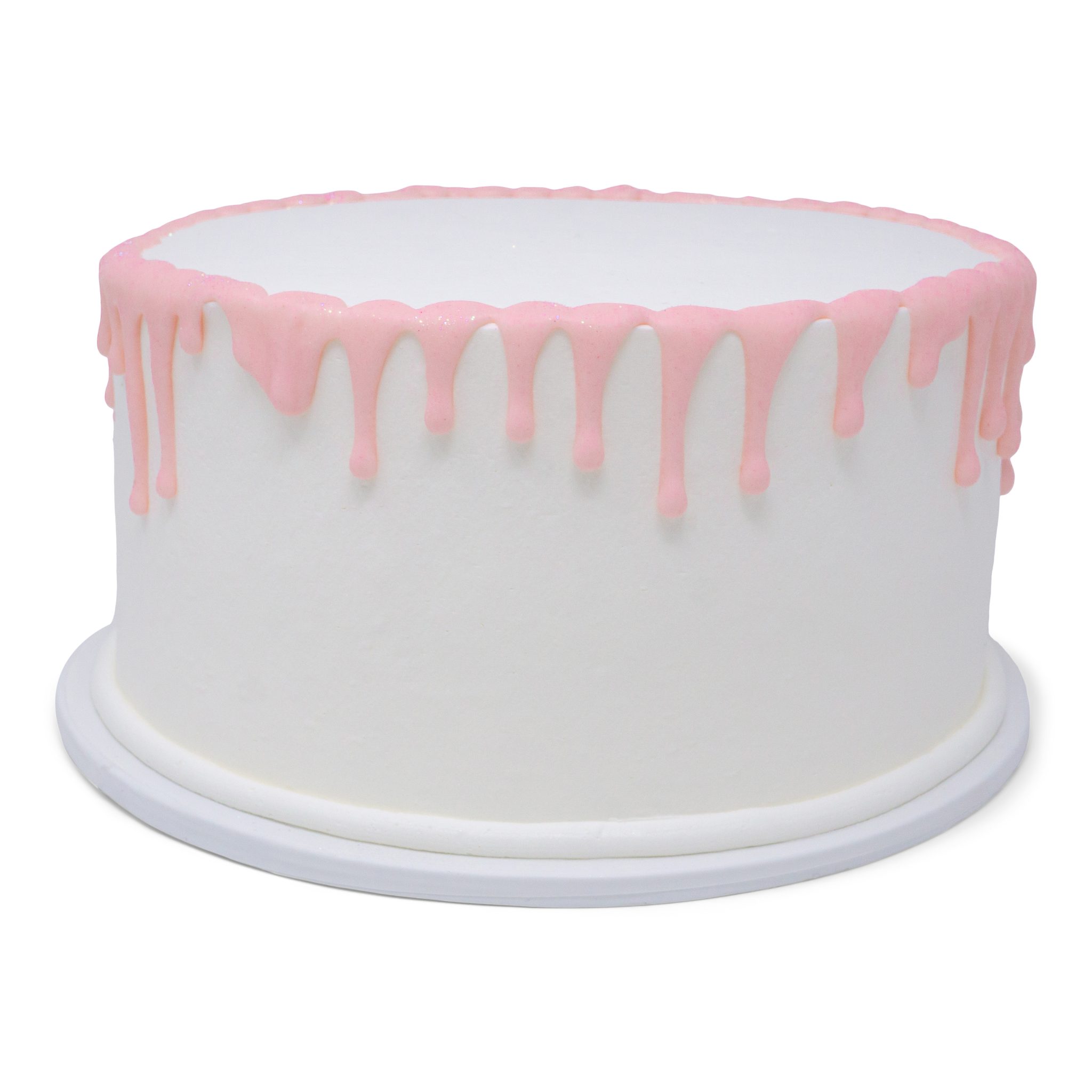 Photo of a pink and white drip cake scaled - Patty's Cakes and Desserts
