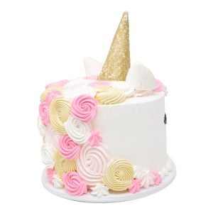 unicorn cake back pink gold white scaled