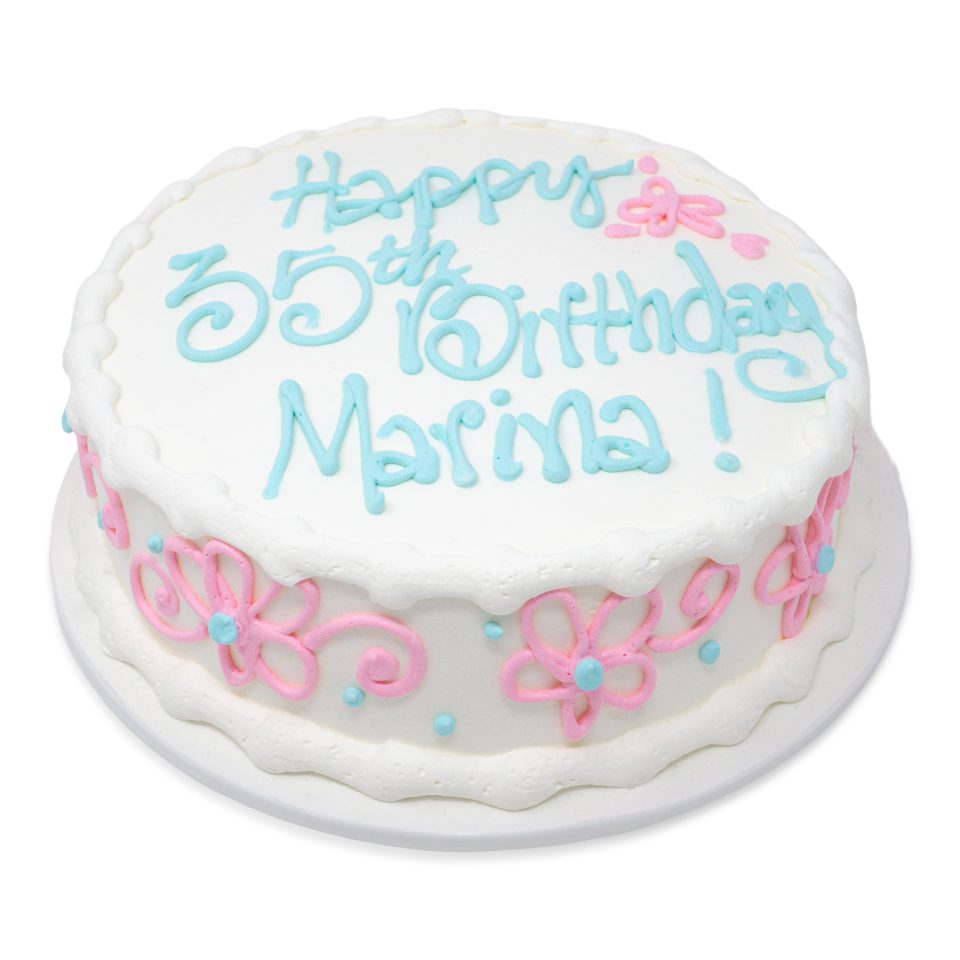 white aqua pink birthday cake scaled