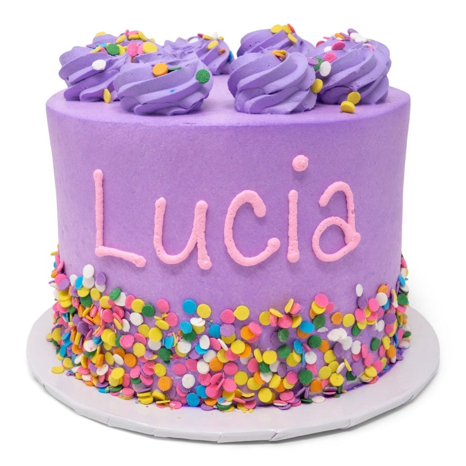 colorful cake purple