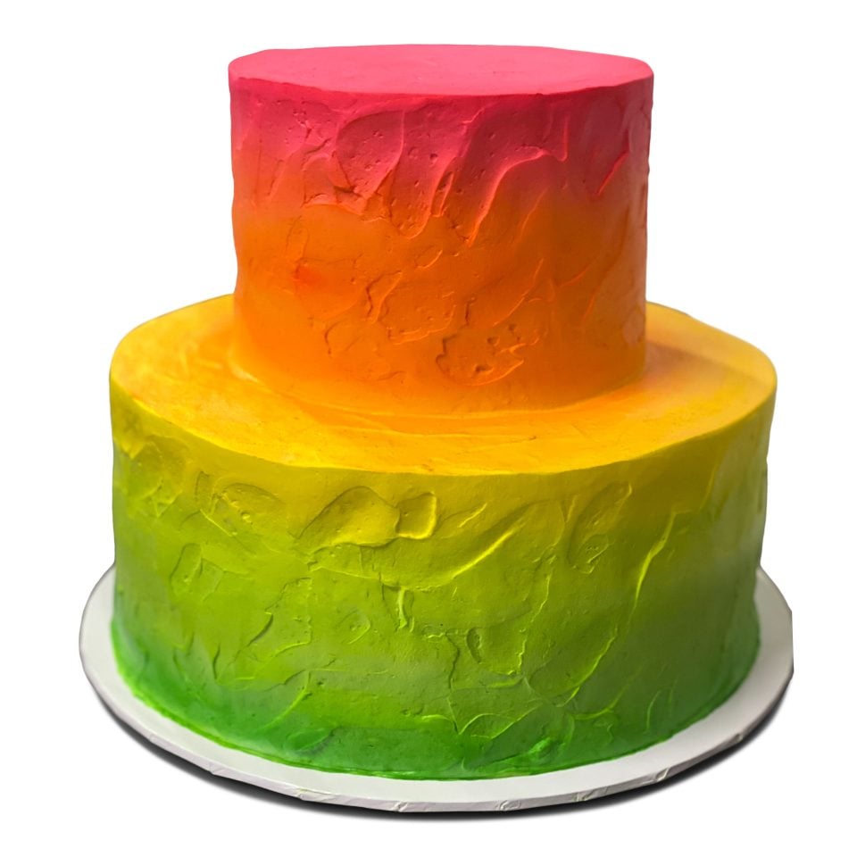 multi color ombre cake scaled