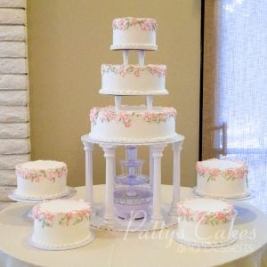 3 tier cake side side cakes